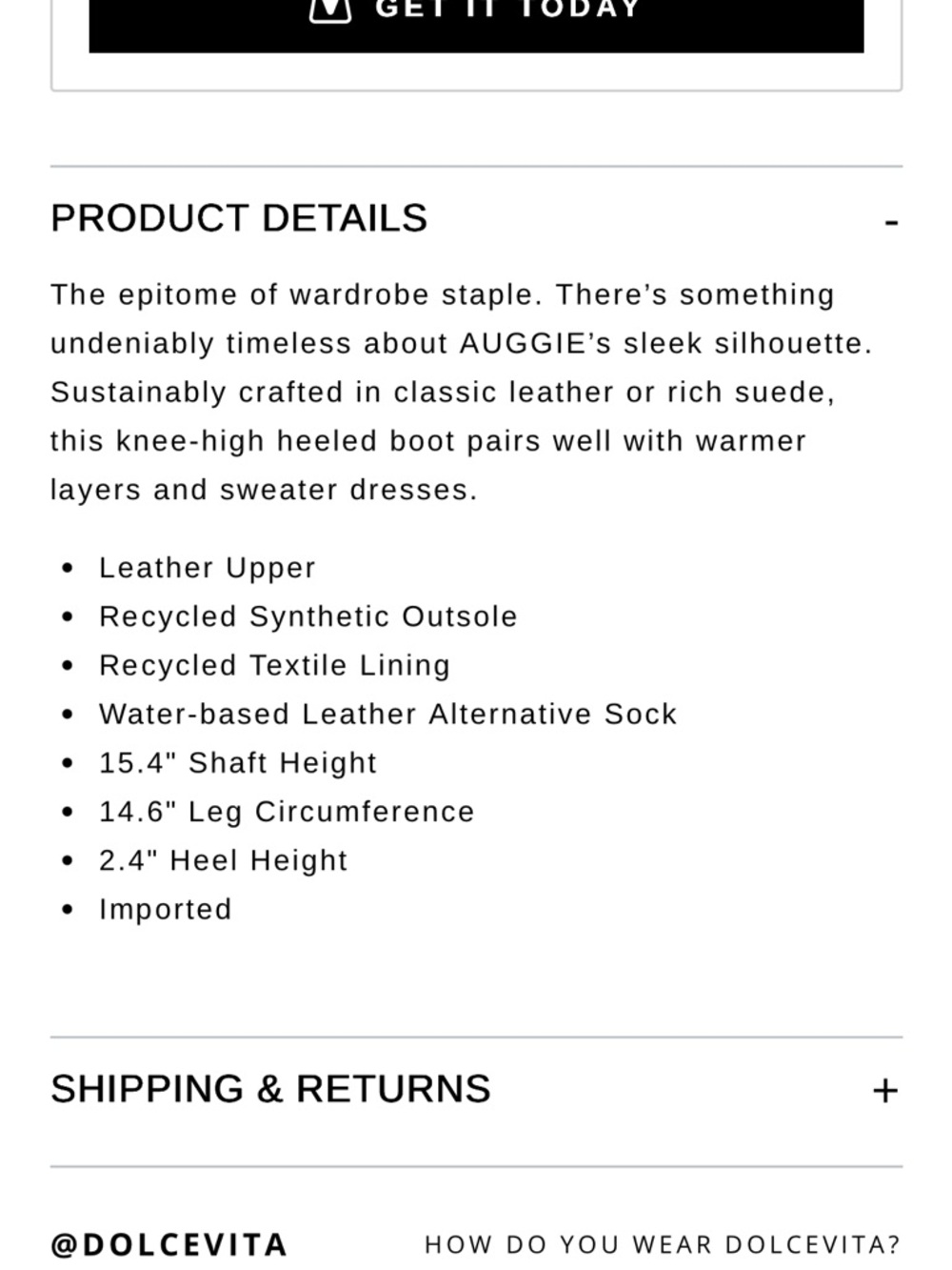 Dolce Vita Auggie Boots - Picture 4 of 4